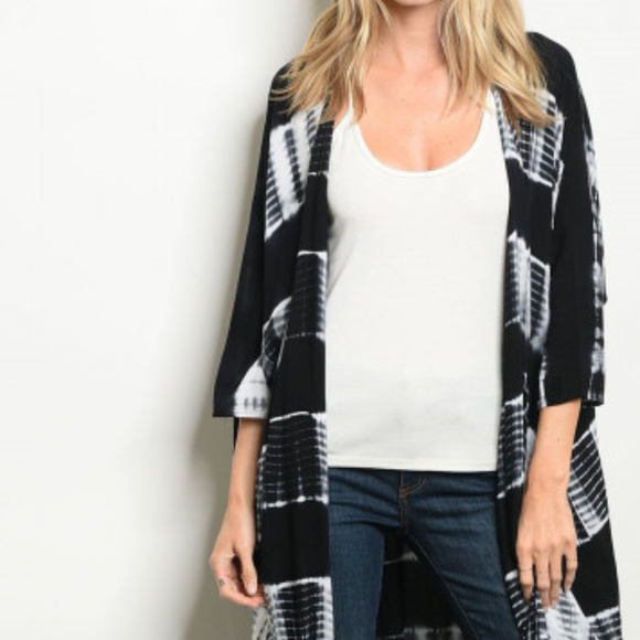 Boho Tie Dye Kimono - Picture 2 of 3